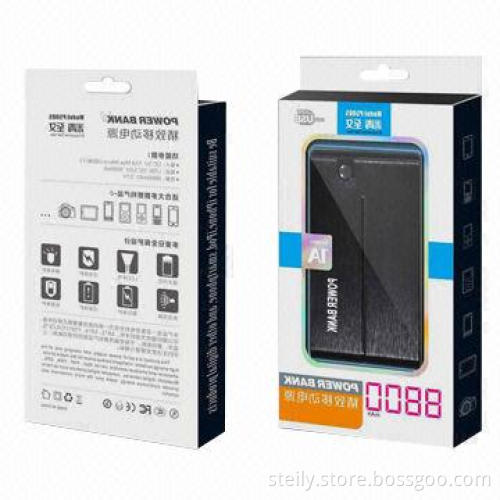 8800mAh 5V 2.1A/1A Dual USB Ports Output Power Bank for iPad/iPhone/iPod/Mobile Phones